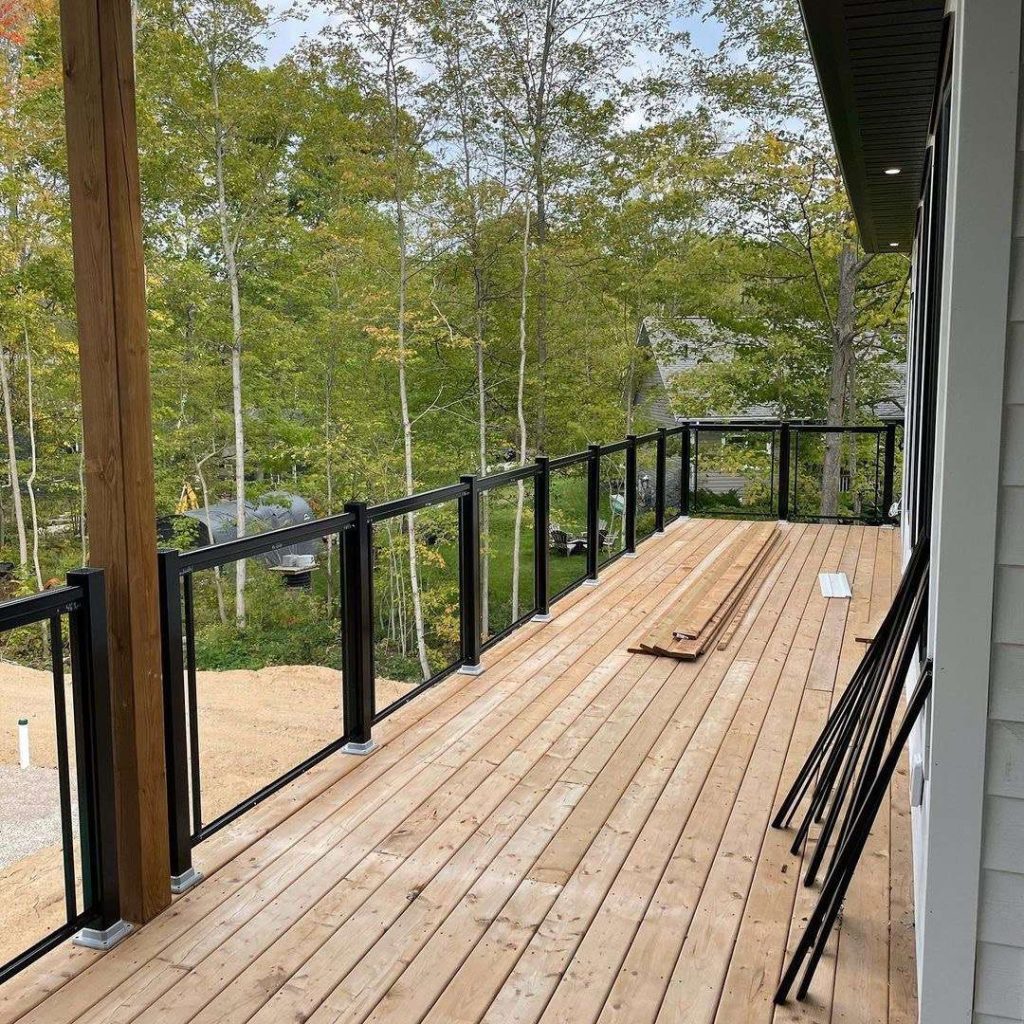 Aluminum Deck Glass Railing